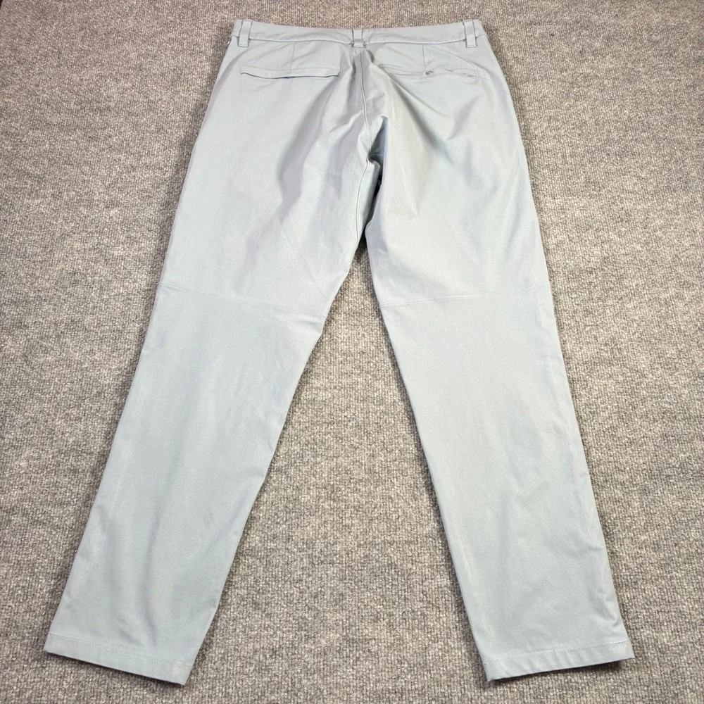 Lululemon Commission Pant Slim Mens 32 Blue Grey Excellent Performance Chino